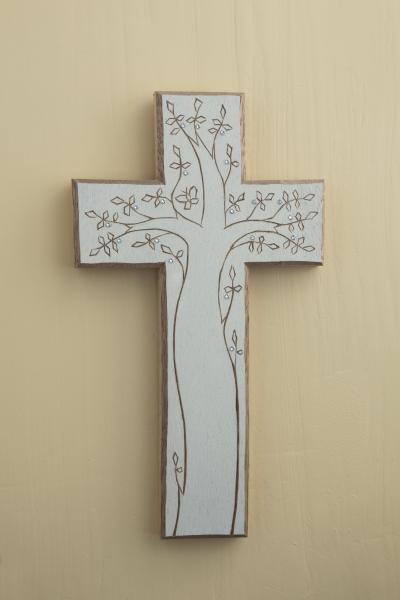 Beautiful Tree of Life Cross With Crystals picture