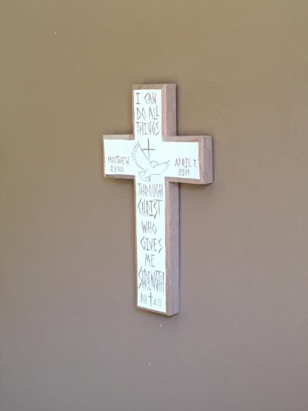 Personalized Confirmation Cross "I Can Do All Things Through Christ" picture