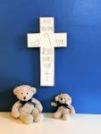 Personalized Cross for Baby "Jesus Loves You!"