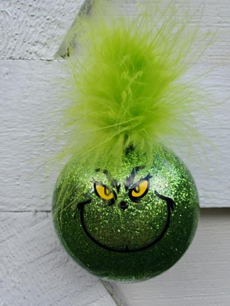 Funny Grinch Handmade Ornament picture