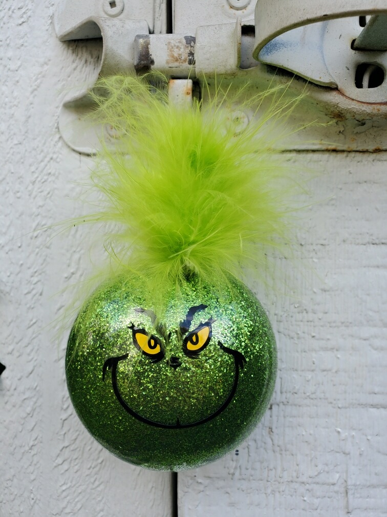 Funny Grinch Handmade Ornament picture