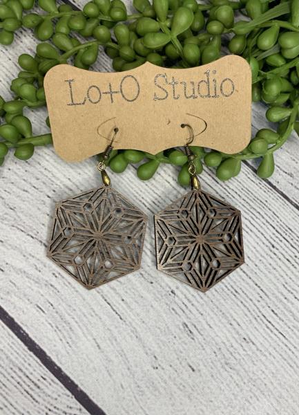 Natural Snowflake Earring