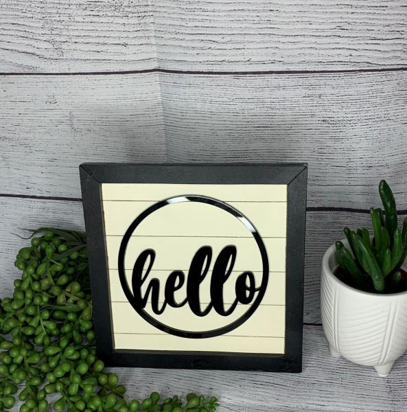 Hello Mini Sign