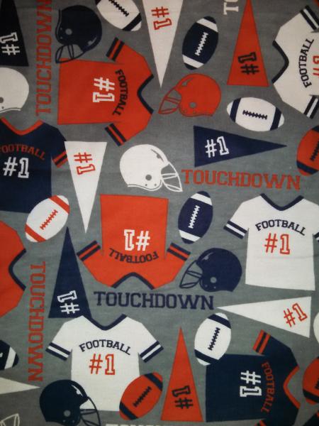 Football Flannel Receiving Blankets - approx. 40x40 picture
