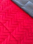 Red Cuddle Minky / Gray Cuddle Minky Weighted Blanket, (42x70 inches)