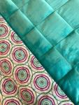 Teal Cuddle Minky / Luxe Flannel Cuddle Minky Weighted Blanket, (42x70 inches)