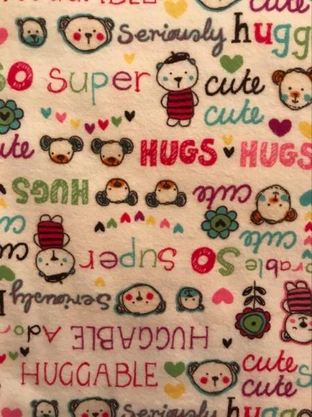 Huggable Cuties Flannel Receiving Blankets - approx. 40x40 picture