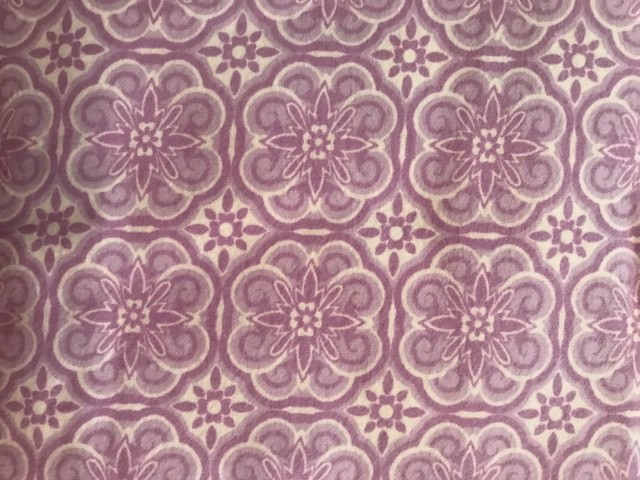 Lavender Medallion Flannel Receiving Blankets - approx. 40x40