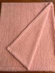 Pink Cuddle Chenille Minky Blanket (42x52 inches)