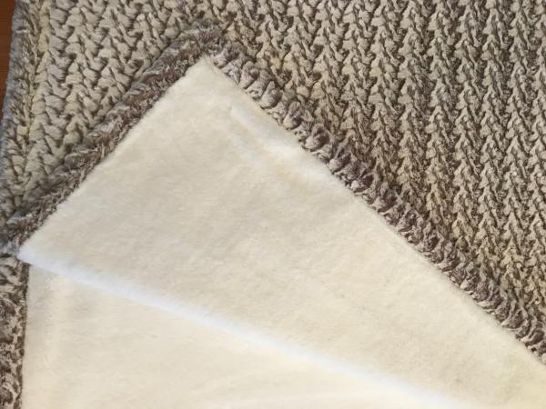 Sand Dollar Ridge Minky / Ivory Seal Minky XL Throw picture