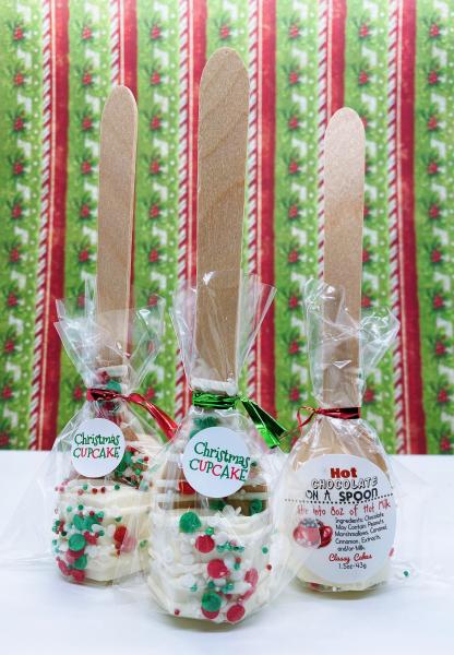 Christmas Cupcake Hot Cocoa Spoon