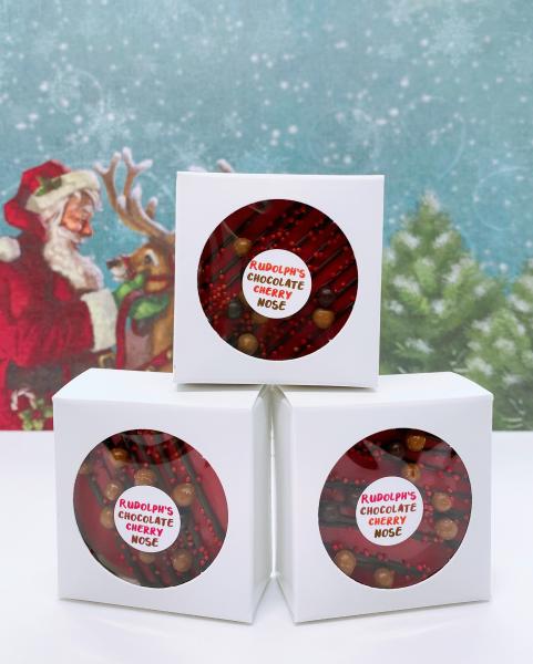 Rudolph’s Chocolate Cherry Nose Chocolate Dipped Oreo picture