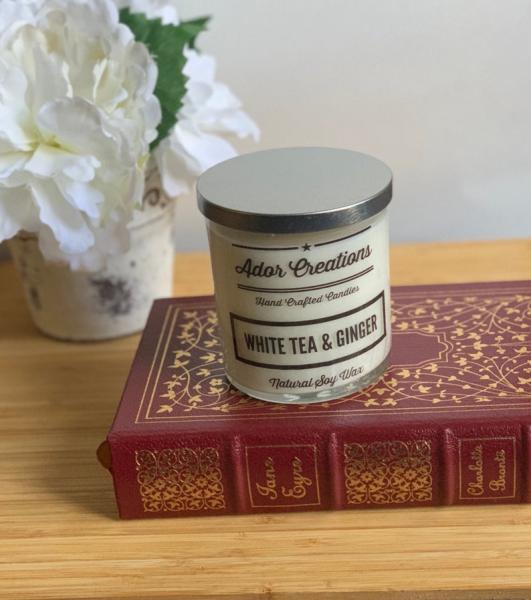 White Tea and Ginger Soy Candle 8 oz