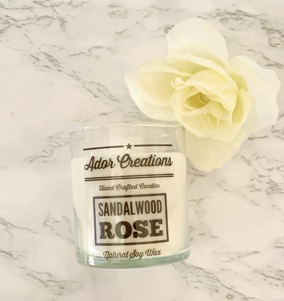 Sandalwood Rose Soy Candle 8 oz