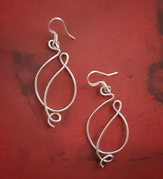 "Curves" Wire Earrings picture