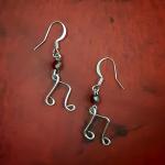 "Double Note" Wire Earrings