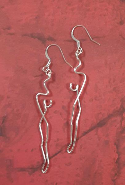 Figure Study Wire Earrings