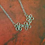 Petite Flower Wire Necklace