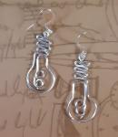 "Light Bulb" Wire Earrings