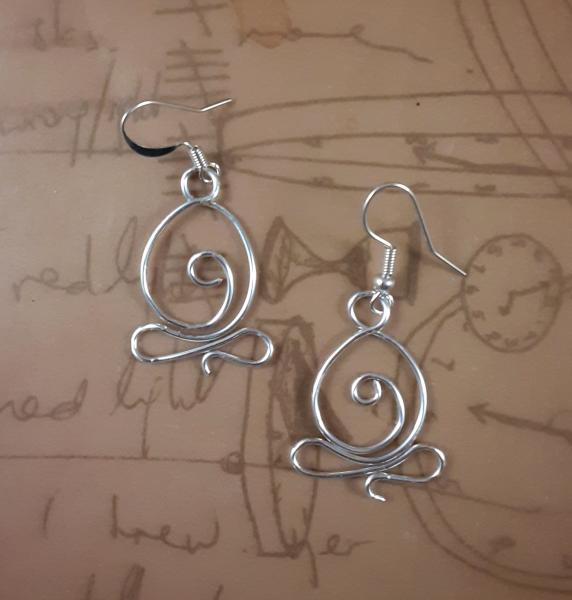 "Buddha" Wire Earrings