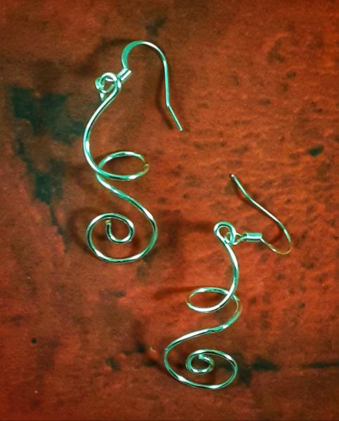 Curves and Curls Wire Earrings picture