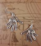 "Open Hand" Wire Earrings