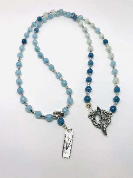 Blue Mix Crystal Necklace picture