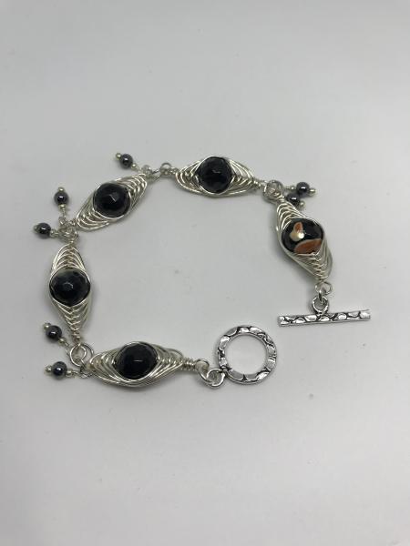 Onyx Herringbone Bracelet picture