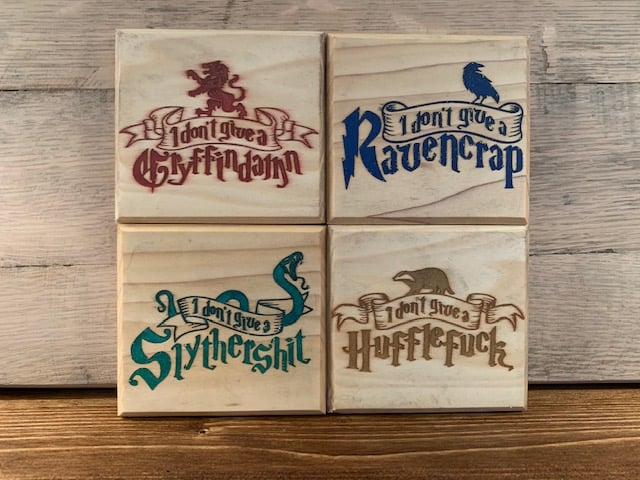 Harry Potter Houses Epoxy Coasters