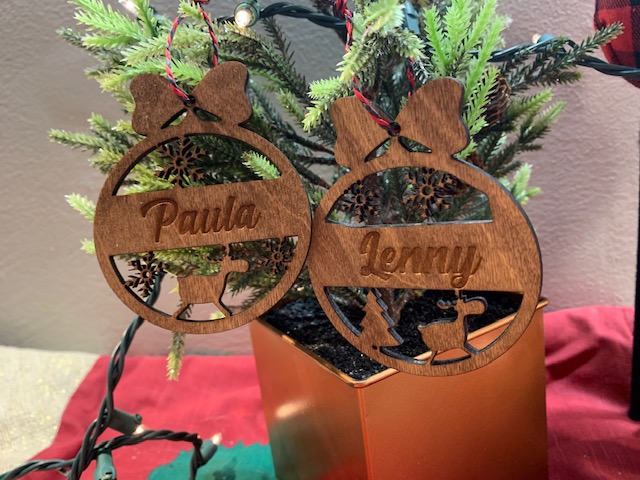 Custom Name Ornaments picture