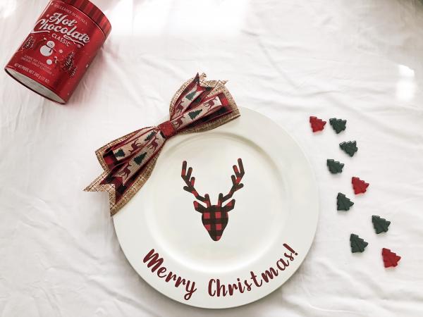 Reindeer Charger Plate
