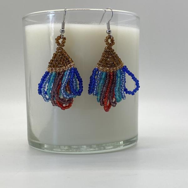 Multi color Loop earrings picture