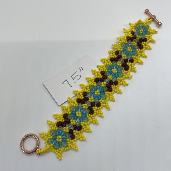 Flower Flat Weaved Bracelet