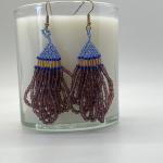 Purple Loop Earrings