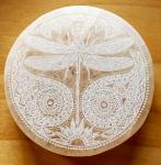 Selenite Charging Plate Dragon Fly 3"