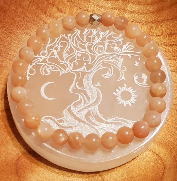 Peach Moonstone Bracelet AA picture