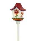 Red Roof Flower Birdhouse picture