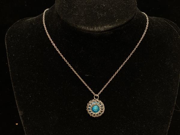 Medium Solar Pendant on necklace chain
