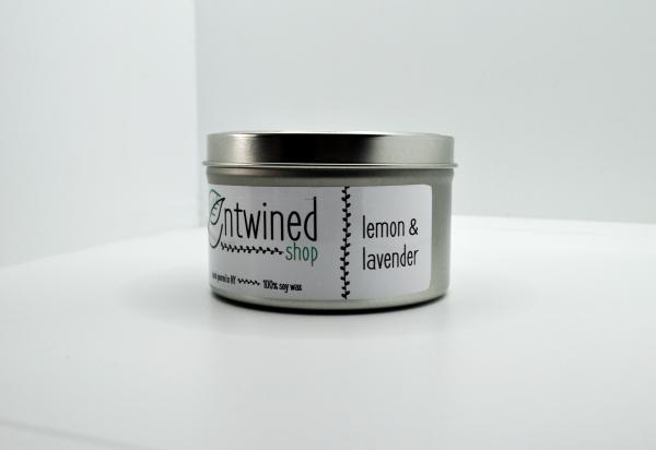 Lemon & Lavender 6oz Tin Candle picture