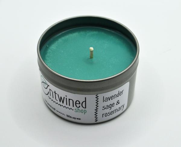 Lavender, Sage & Rosemary 6oz Tin Candle picture