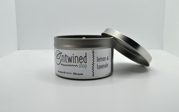 Lemon & Lavender 6oz Tin Candle picture