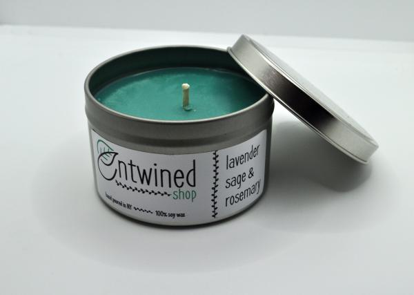 Lavender, Sage & Rosemary 6oz Tin Candle picture