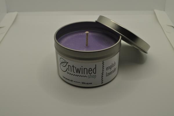 English Lavender 6oz Tin Candle picture