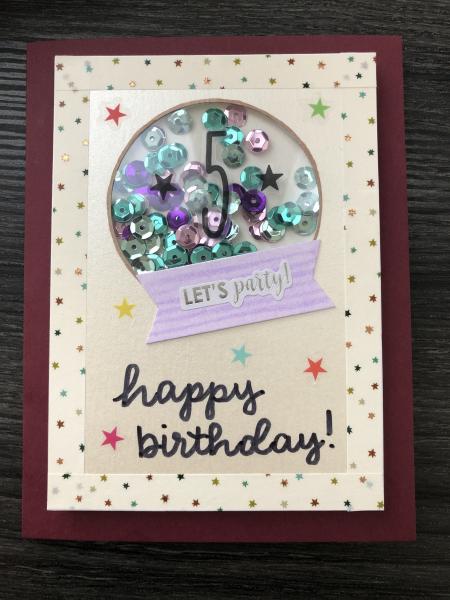 Birthday Shaker Card