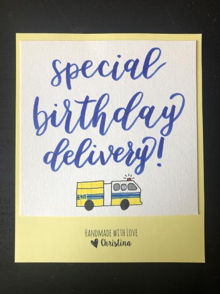 Birthday Card + Engine Delivery! picture