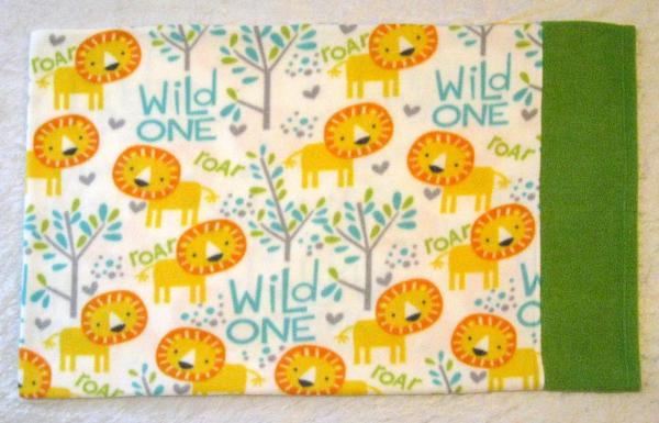 Wild One Lions Adult Size Fleece Pillowcase