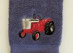 Red Tractor Embroidered Hand Towel