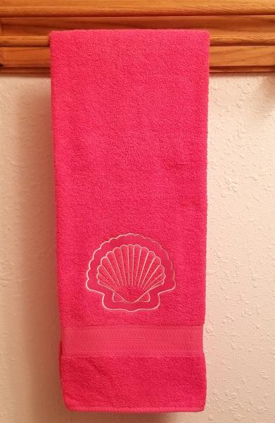 Seashell Embossed Bath Towel picture