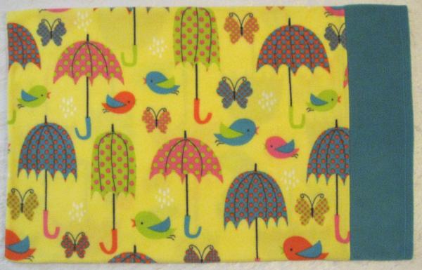 Umbrellas Colorful Fleece Pillow Cases for Queen Size Pillows picture
