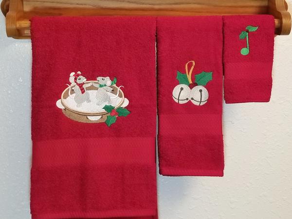 Christmas Music 3 Piece Towel Set picture